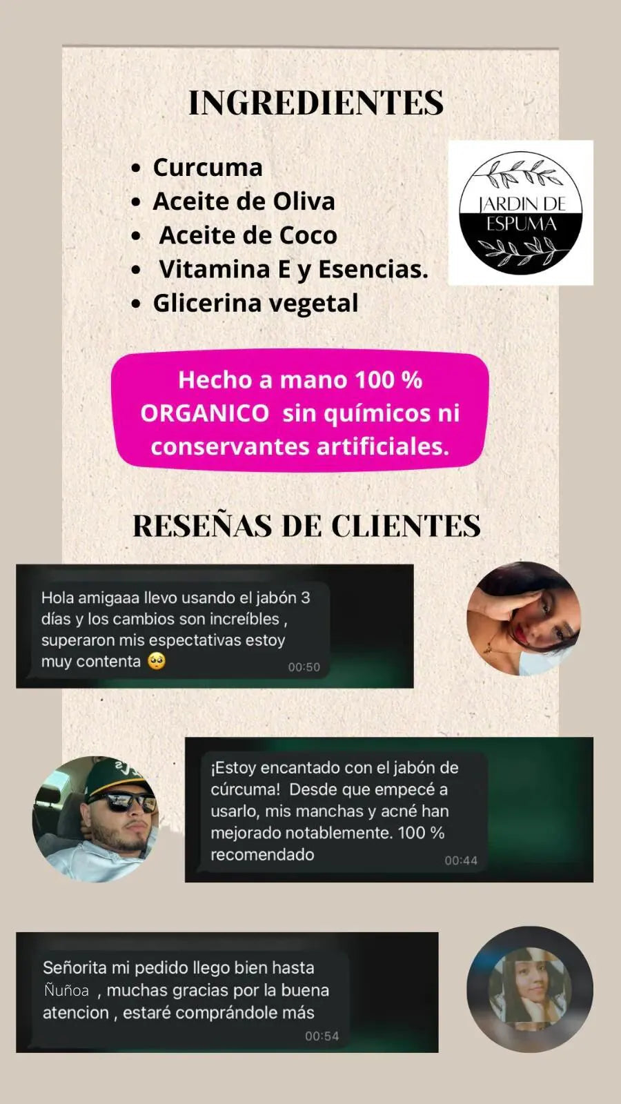"Cúrcuma Glow™ 🌿 Limpieza y brillo natural, todo en una barra".