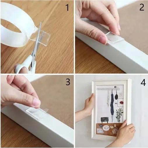 FirmGrip™ – Cinta 2×1 Reutilizable y Lavable 🧲