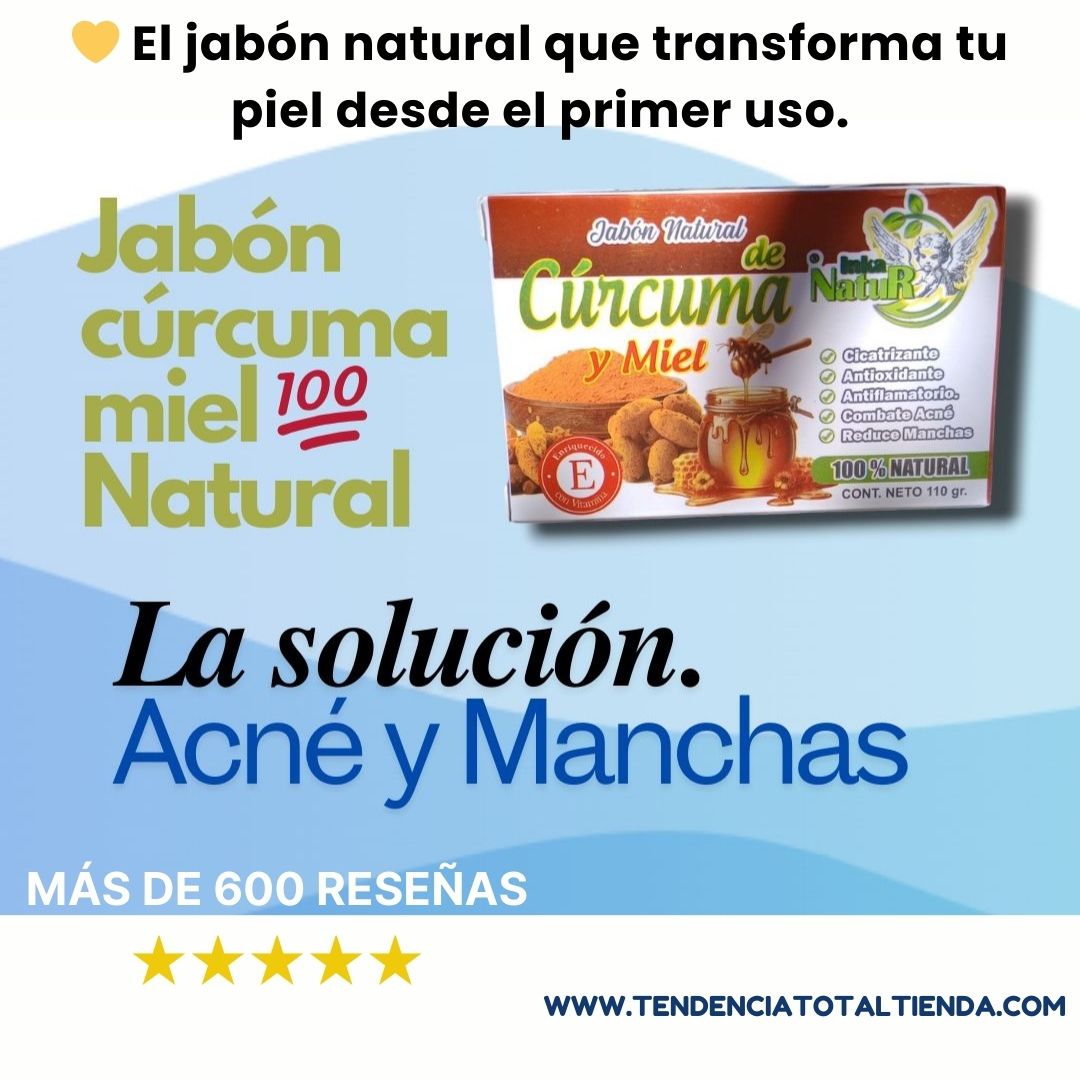 "Cúrcuma Glow™ 🌿 Limpieza y brillo natural, todo en una barra".