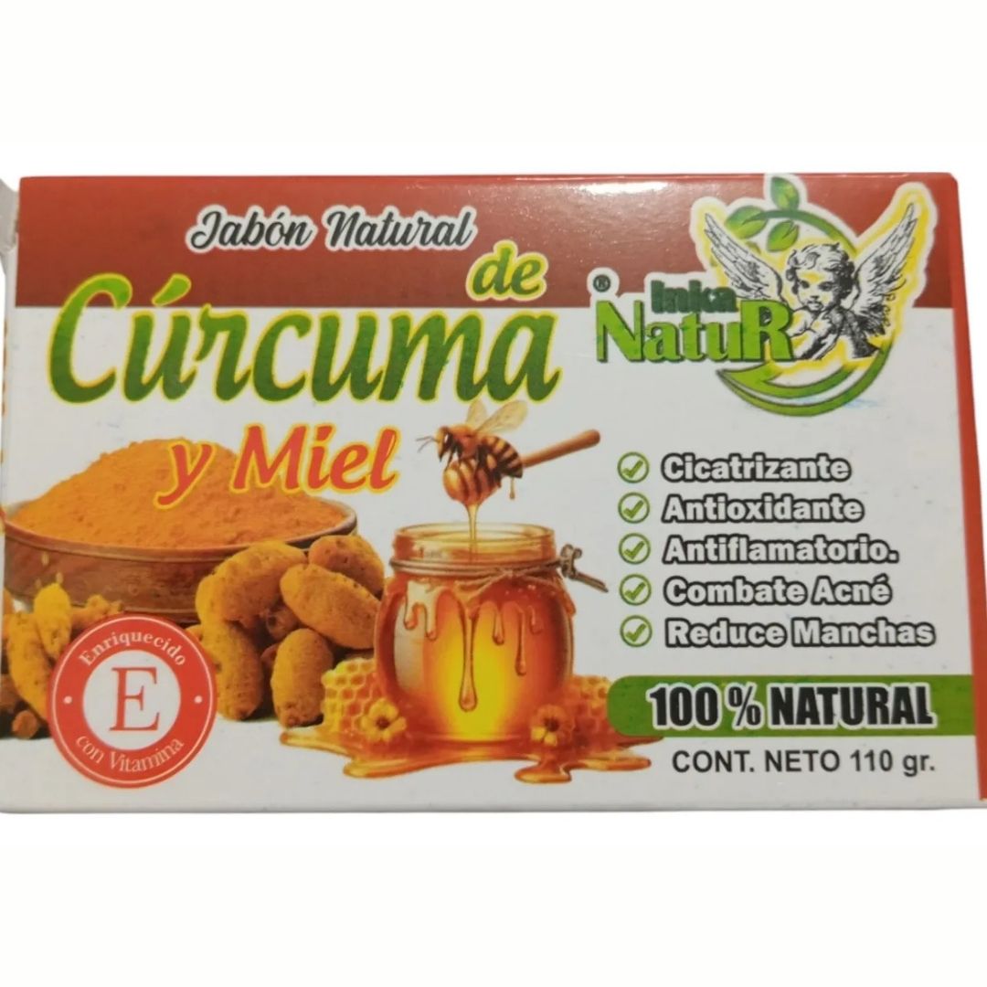 "Cúrcuma Glow™ 🌿 Limpieza y brillo natural, todo en una barra".