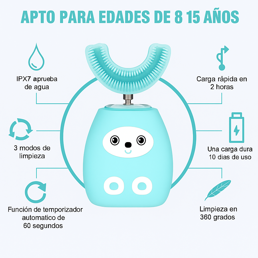 MiniSmile FunPro™ – Cepillado 360° en un juego 🎮🪥