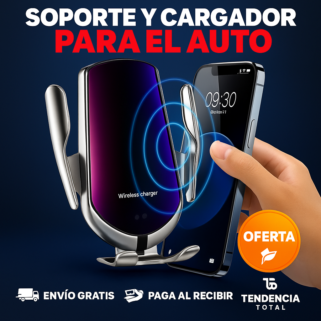 CarCharge Pro™ – Carga rápida y soporte seguro en tu auto 🚀