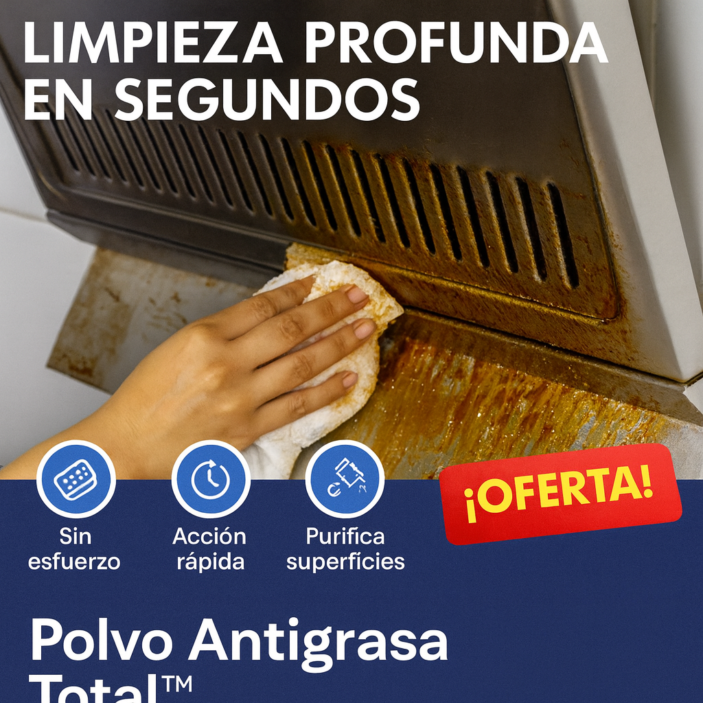 BrillaFácil™ – Polvo Antigrasa que elimina grasa pegada en segundos 🧽✨