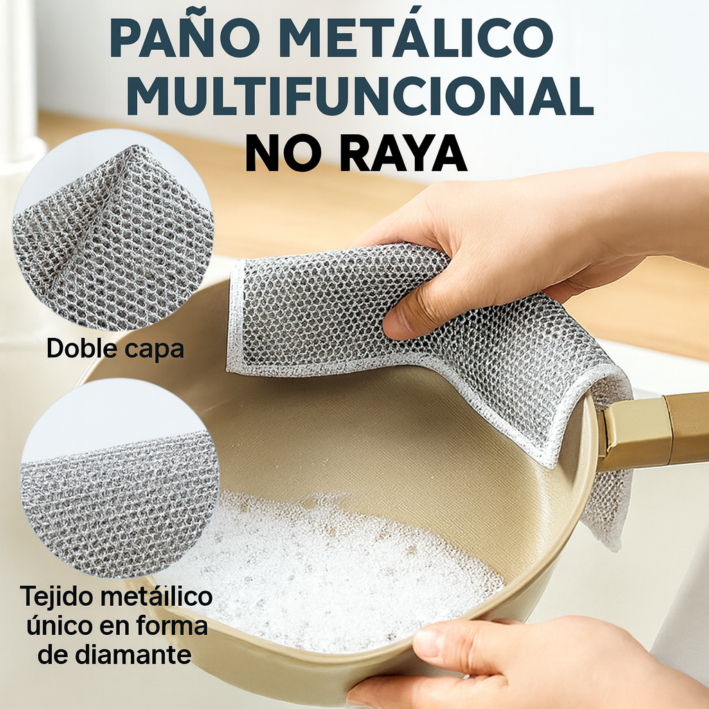 BrilloTotal™ – Limpieza profunda sin esfuerzo - Kit de 10 paños reutilizables ✨