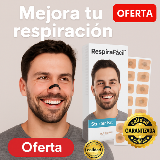 RespiraFácil™ – Banda Magnética Nasal | Duerme mejor y rinde más 😴💪