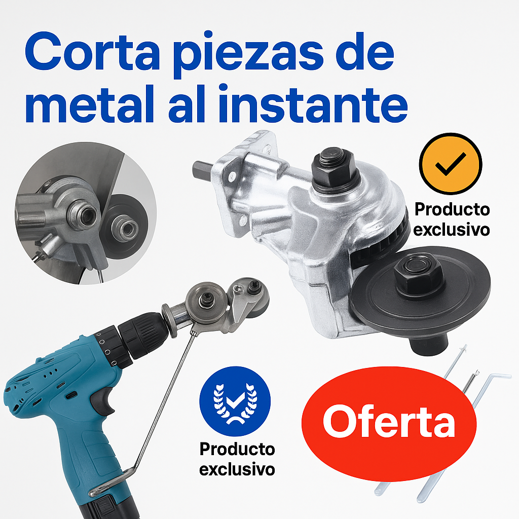 DrillShear Pro™ – Metal al Corte en Segundos