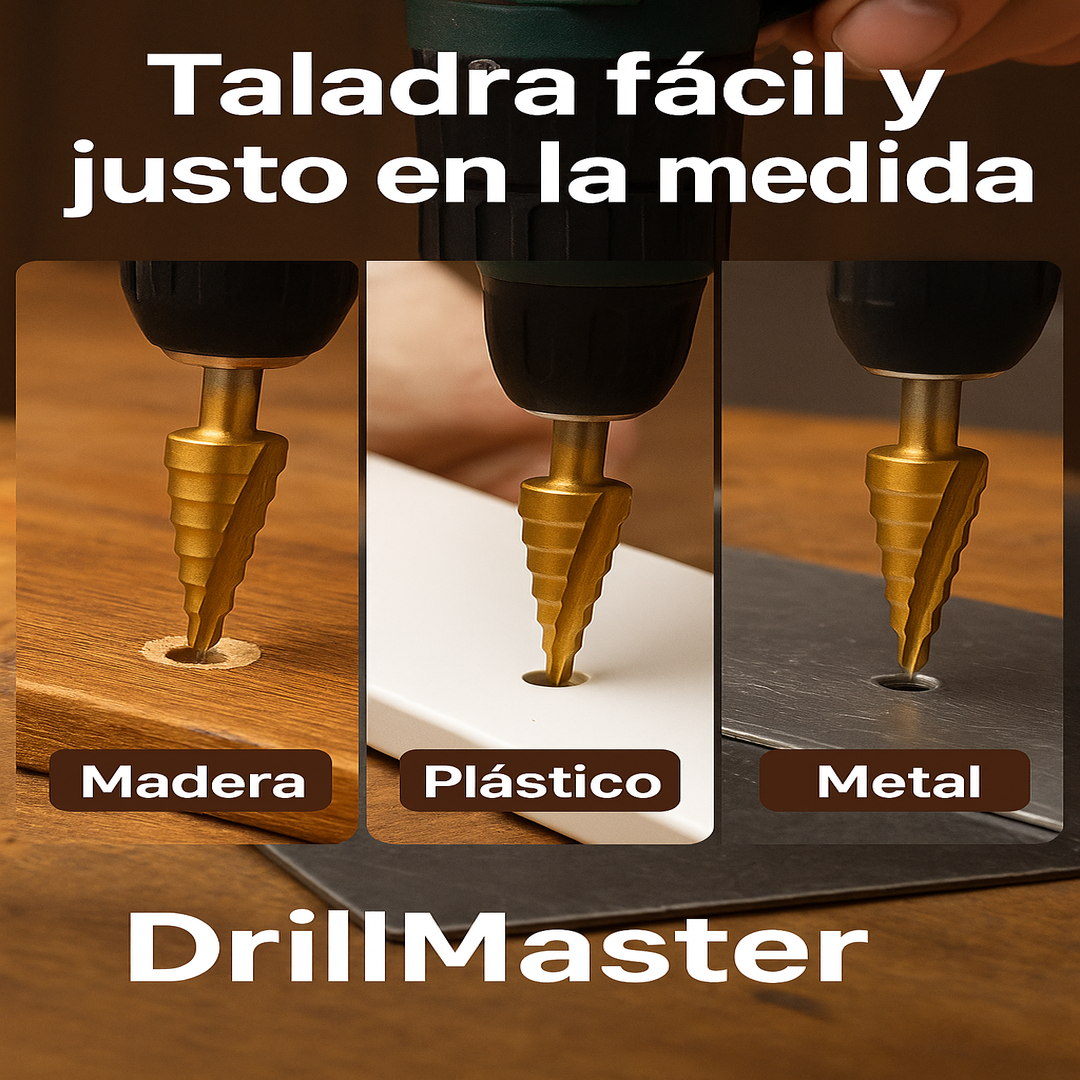 TitanStep™ 🔩 – Brocas cónicas de titanio para perforar sin esfuerzo