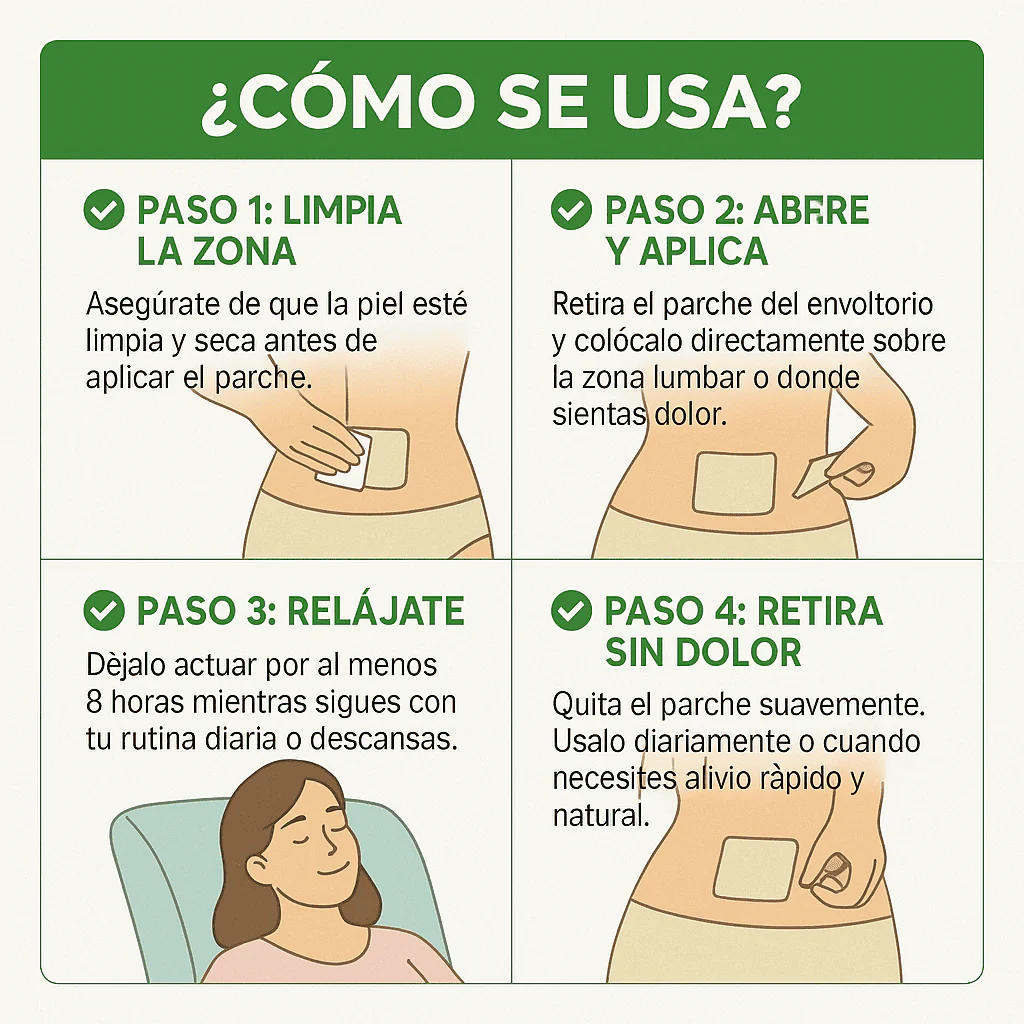 🔥 NeuroRelax™ – Pack de 8 Parches que Calman el Dolor Ciático en Minutos