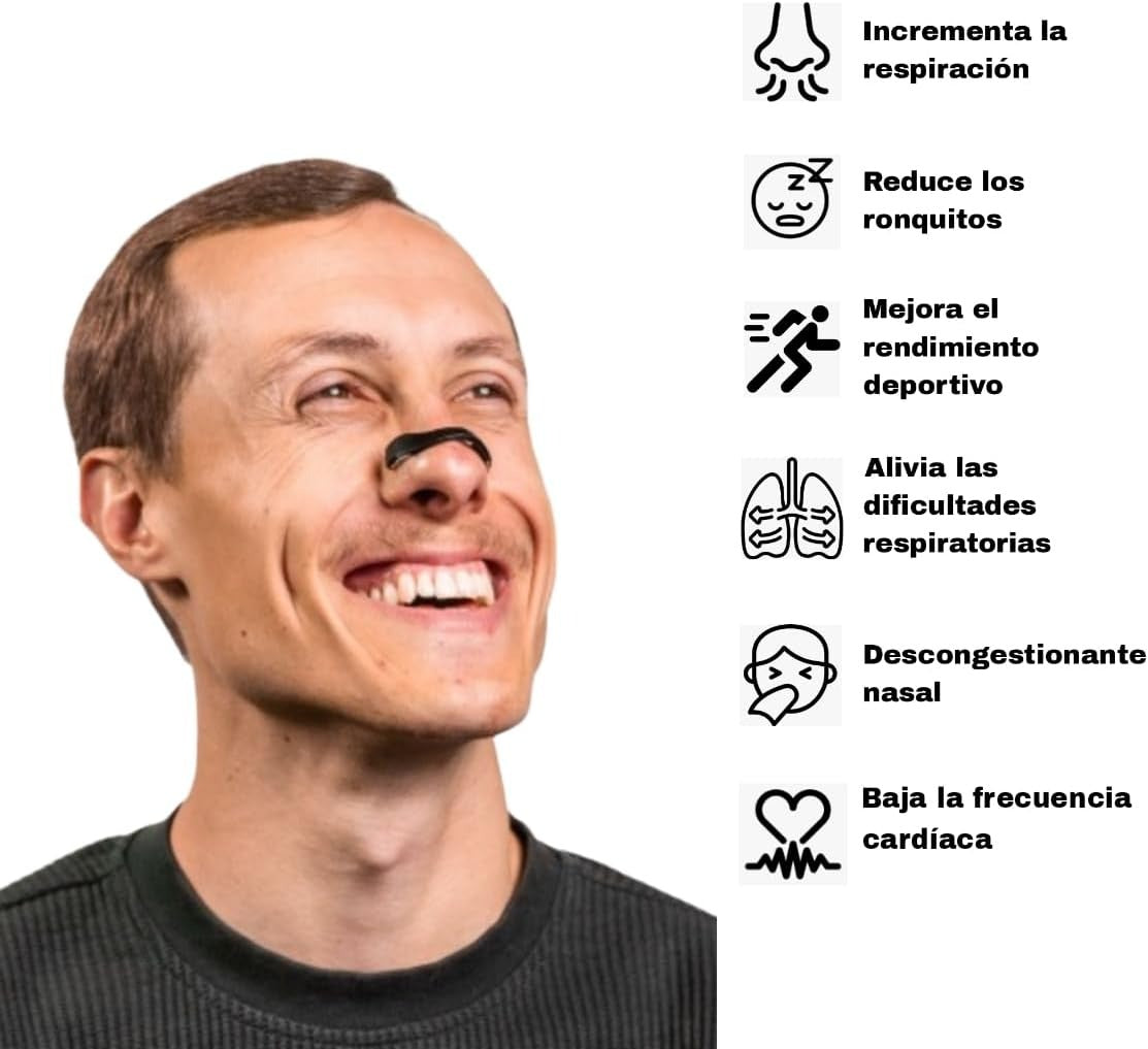 RespiraFácil™ – Banda Magnética Nasal | Duerme mejor y rinde más 😴💪