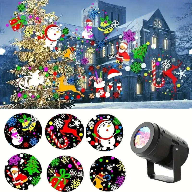 Proyector Navideño™ – Convierte tu hogar en un espectáculo luminoso en segundos✨🎄