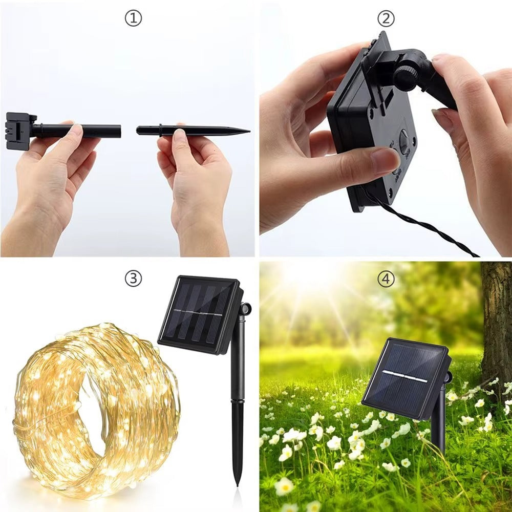 LumiGarden™ 20 m – Ilumina tus fiestas y exteriores con magia solar 🌙