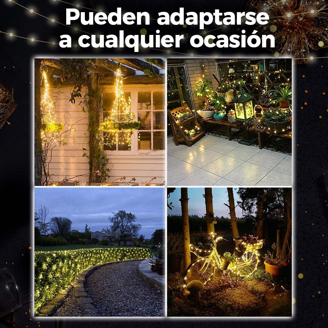 LumiGarden™ 20 m – Ilumina tus fiestas y exteriores con magia solar 🌙