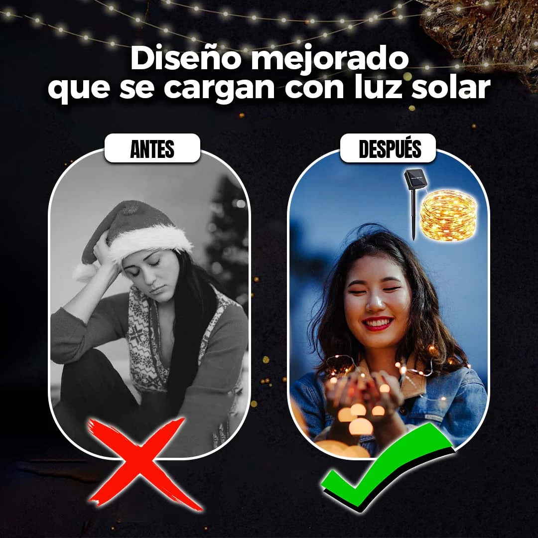 LumiGarden™ 20 m – Ilumina tus fiestas y exteriores con magia solar 🌙