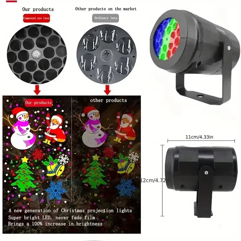 Proyector Navideño™ – Convierte tu hogar en un espectáculo luminoso en segundos✨🎄
