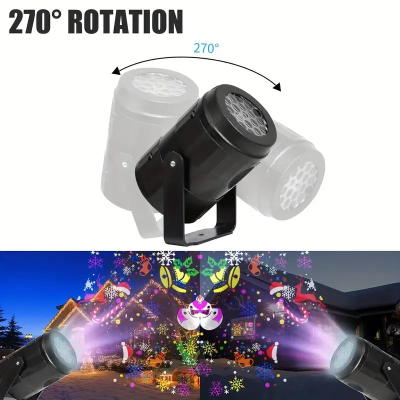 Proyector Navideño™ – Convierte tu hogar en un espectáculo luminoso en segundos✨🎄