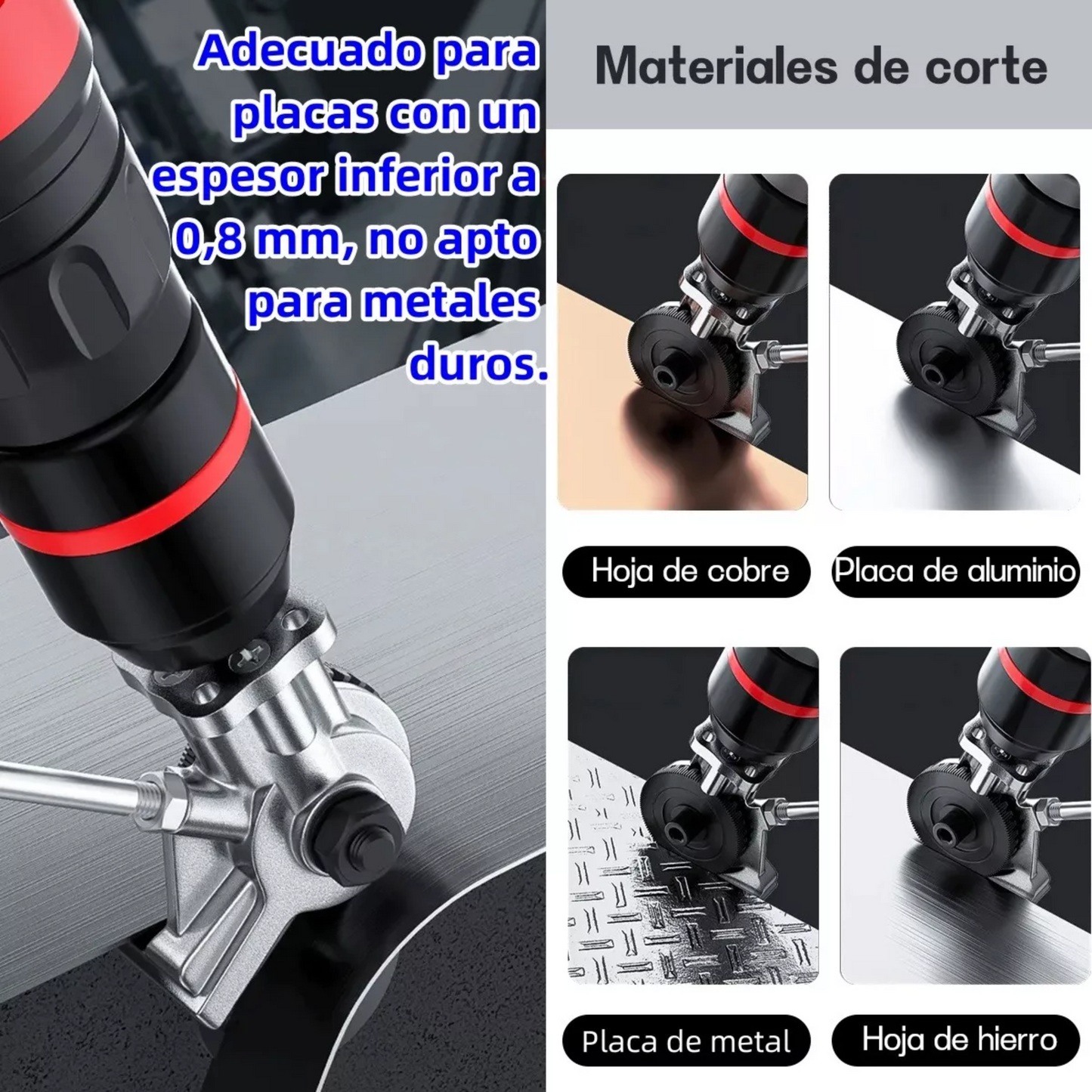 DrillShear Pro™ – Metal al Corte en Segundos